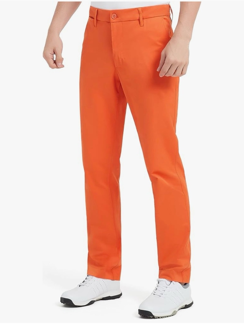 Men's Orange Performance Golf Pants